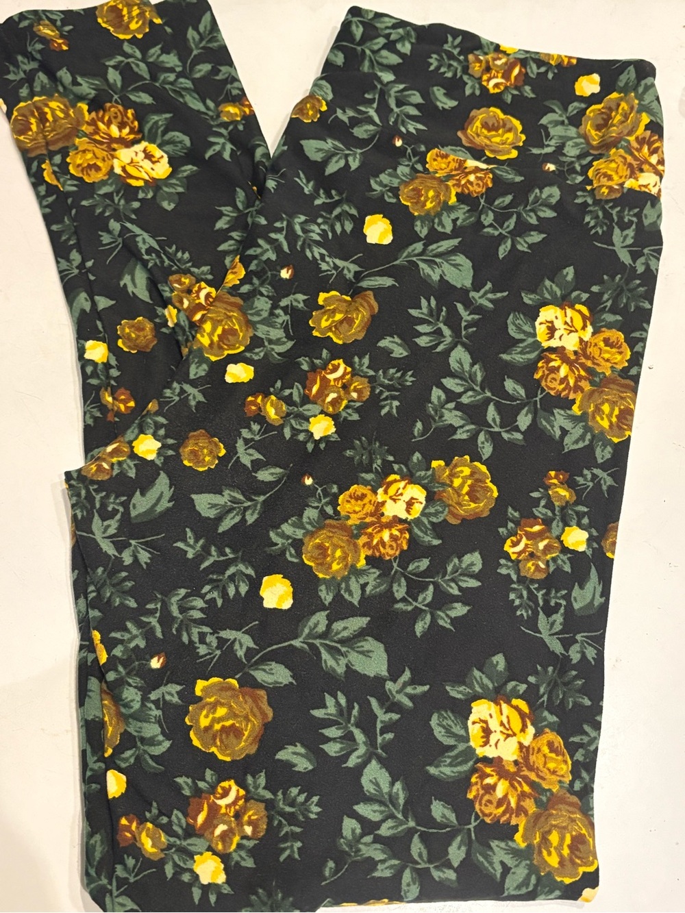 TC Yellow Rose LuLaRoe Leggings
